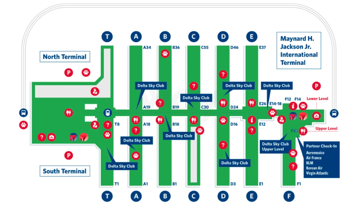 Atlanta Airport Map: An Essential & Easy Guide to Terminals, Concourses and Navigation
