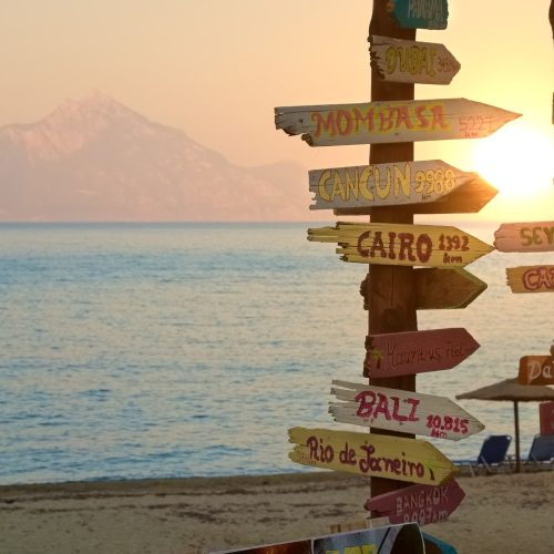 Gallery direction-signpost-with-distance-to-many-different-DSM2G6V.jpg